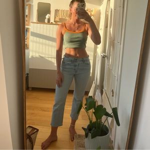 Levi’s wedgie straight leg jeans light blue